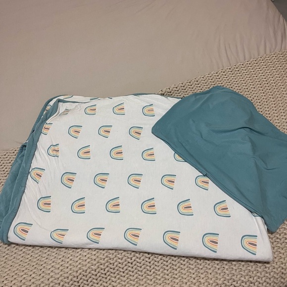 Kyte baby TODDLER blanket and pillowcase rainbow set - Picture 1 of 3